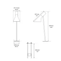 Louis Poulsen AJ Garden outdoor led bollard Louis Poulsen AJ Garden outdoor led bollard