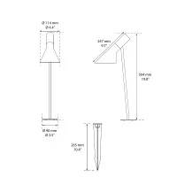 Louis Poulsen AJ Garden outdoor led bollard Louis Poulsen AJ Garden outdoor led bollard
