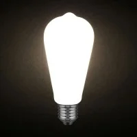LED bulb PORCELAIN Vintage ST64 Filament CONE E27 6W 2700K