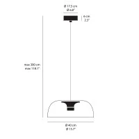 copy of Lumina Perla Adjustable Spherical Glass Suspension Lamp