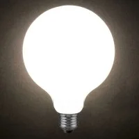 LED BIG bulb PORCELAIN Vintage G155 Filament GLOBE E27 6W 2700K