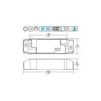 TCI Driver LED PROFESSIONALE 38W ZB3 ZIGBEE Push Switch Dimmable