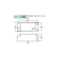 TCI Alimentatore LED PROFESSIONALE 38W ZB3 BI ZIGBEE Push Switch Dimmerabile