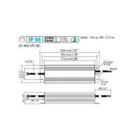 TCI Driver LED VPS MD CUT-OFF 80W 3.33A IP66 Dimmable