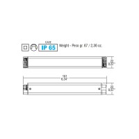 TCI Driver LED SLIM/U 13W 12V IP65