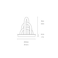 Fontana Arte Oort lampada da tavolo led