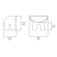 Driade Roly Poly decorative armchair