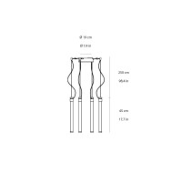 Fontana Arte Oort SP4 lampada da sospensione led
