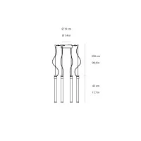 Fontana Arte Oort SP4 led suspension lamp
