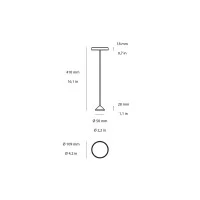 Linea Light Pistillo floor led bollard