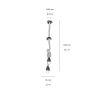 Ideal Lux Canapa SP2 lampada da sospensione