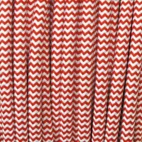 Electrical Round Cable 2X o 3X 5 meters in Fabric Red and White