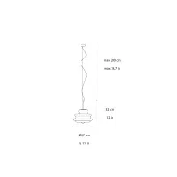 Vistosi Novecento suspension lamp