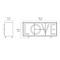Driade Love Medium decorative cabinet