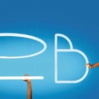 Artemide Alphabet of Light lowercase letters