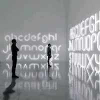 Artemide Alphabet of Light lowercase letters