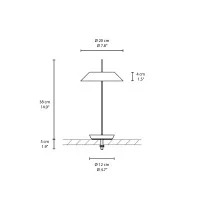 Vibia Mayfair Mini recessed table lamp