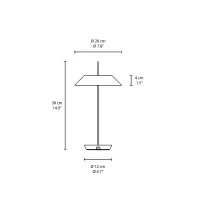 Vibia Mayfair Mini lampada ricaricabile