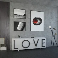 Driade lettering for Love cabinet Driade lettering for Love cabinet
