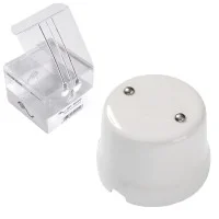 Vintage Junction Box Porcelain Black