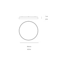 Luceplan Compendium Plate lampada da parete soffitto