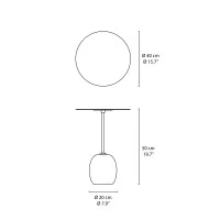 &Tradition Lato LN8 round side table