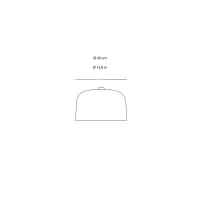 Luceplan lampshade for Zile table