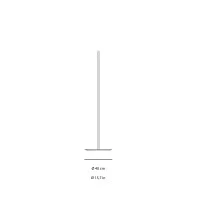 Luceplan base and rod for Zile floor