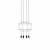 Vibia Wireflow octagonal suspension lamp