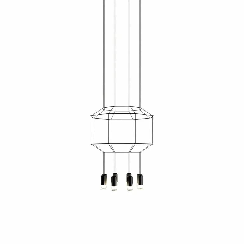Vibia Wireflow octagonal suspension lamp