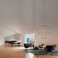 Vibia Wireflow octagonal suspension lamp