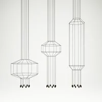 Vibia Wireflow lampada a sospensione quadrata