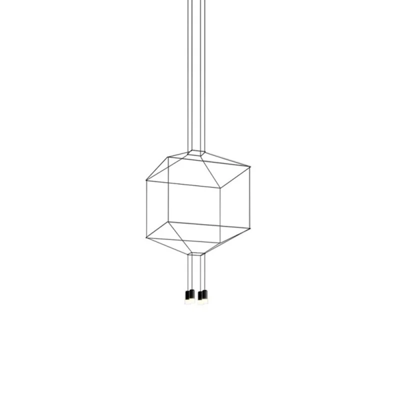 Vibia Wireflow lampada a sospensione quadrata