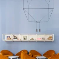 Vibia Wireflow lampada a sospensione quadrata