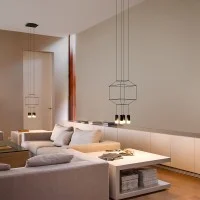 Vibia Wireflow lampada a sospensione quadrata