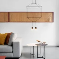 Vibia Wireflow lampada a sospensione quadrata