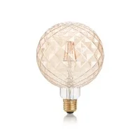Lampadina vintage pearl ambra E27 LED 4W
