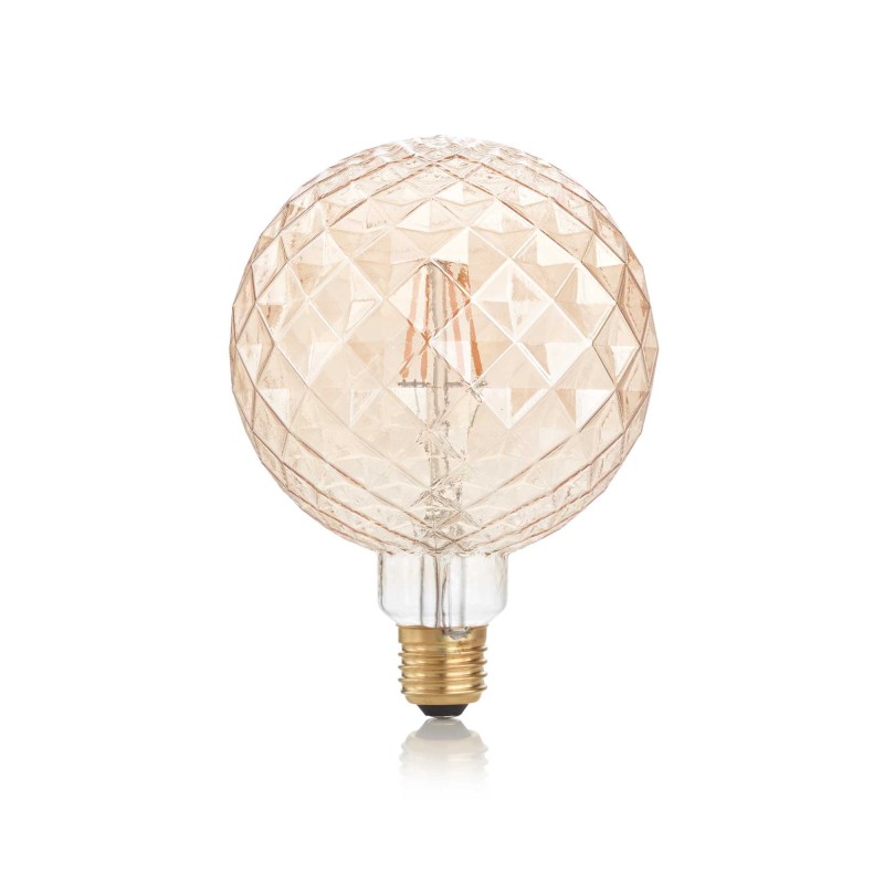 Lampadina vintage pearl ambra E27 LED 4W