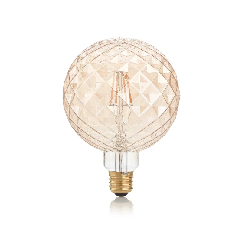 Lampadina vintage pearl ambra E27 LED 4W