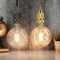 Lampadina vintage pearl ambra E27 LED 4W