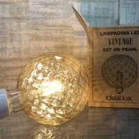 Lampadina vintage pearl ambra E27 LED 4W