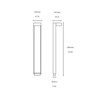Flos Mile 1 900 paletto led da esterno