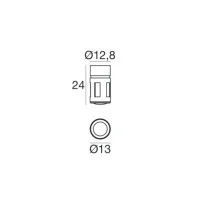 iLed BIBOK LED Recessed Ceiling or Wall Spotlight 1W 350mA