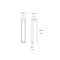 Flos Mile 1 600 paletto led da esterno