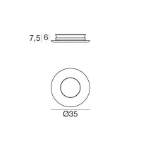 iLed VISSA 1 LED Recessed Floor Uplight 0.7W 220mA 66lm IP44