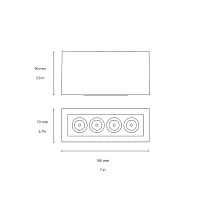 Flos Mile 1 led ceiling lamp
