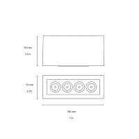 Flos Mile 1 lampada da soffitto led