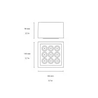 Flos Mile 2 led ceiling lamp