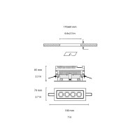 Flos Mile 1 recessed ceiling lamp