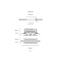Flos Mile 1 recessed ceiling lamp